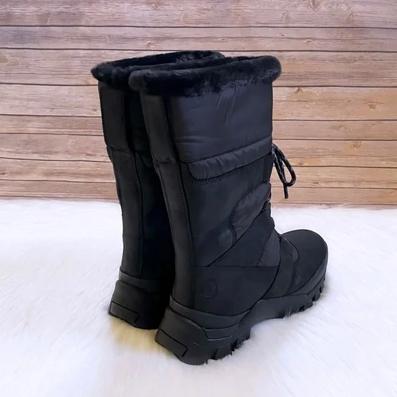 Timberland Women’s Jenness Falls Pull On Waterproof Insulated Black Boots - Picture 2 of 8